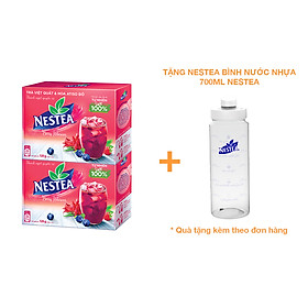 [Tặng Nestea Bình nước nhựa 700ml NESTEA] Combo 2 Hộp Thực phẩm bổ sung Trà Việt Quất và Hoa Atiso Đỏ NESTEA 10 gói x 12g