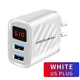 Mua Củ sạc 2 Cổng USB Màn Hình Led 2.4A