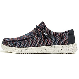LRCLOVE Xuân Thu Mens Casual Shoes Thời trang Denim Canvas Giày đế mềm Thoải mái nhẹ Giày đi bộ ngoài trời