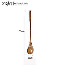 Thìa Muỗng Gỗ cán dài ONGTRE Nhiều Kích Cỡ