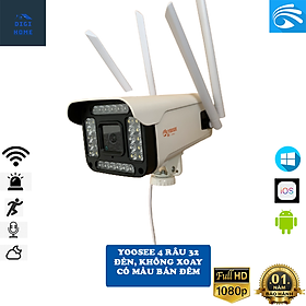 CAMERA YOOSEE WIFI 4 RÂU 32 LED 5.0 mpx. CỐ ĐỊNH