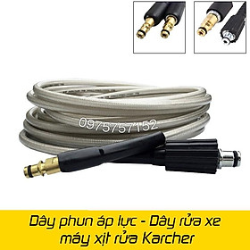 Mua 10m Dây áp lực máy rửa xe Karcher - Ống dây phun thay thế máy xịt rửa áp lực Karcher