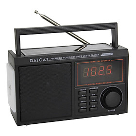 Mua ĐÀI Radio FM DC-3008S-bluetooth năng lượng mặt trời Màn hình LCD-Hàng Chính Hãng