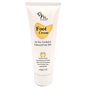 Kem Dưỡng Mềm Mịn, Chống Nứt Nẻ Gót Chân Fixderma Foot Cream - 60gr