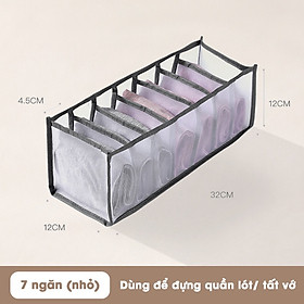 Mua Hộp vải đựng quần áo đa năng bằng vải  Túi Hộp Vải Lưới Đựng Đồ Lót  Tất Vớ Nhiều Ngăn  túi vải chia ngăn đựng quần áo  đồ lót