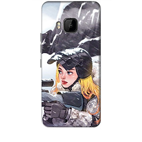 Ốp lưng dành cho điện thoại HTC M9 hình PUBG Mẫu 11