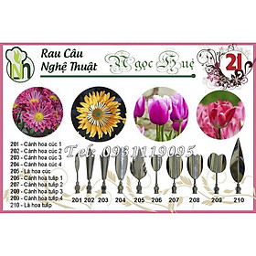 Mua Bộ 10 dụng cụ làm rau câu 3D – Bộ số 21 - Tặng kèm kim nhụy – Mã số 1640