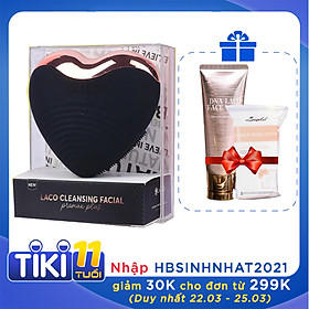 Máy rửa mặt LACO LUXURY hình trái tim – TẶNG sữa rửa mặt DNA và bông tẩy trang