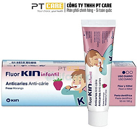 Kem Đánh Răng FLUOR KIN CHILDREN Ngừa Sâu Răng Trẻ Em 1 - 5 Tuổi 50ml 60g