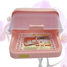 Khay úp ly, úp cốc có nắp ( giao màu ngẫu nhiên)