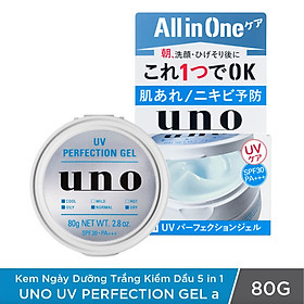 Kem dưỡng da dành cho nam Dạng gel Dưỡng trắng Kiềm dầu 5 trong 1 UNO UV Perfection Gel 80g