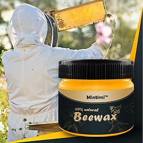 Sáp đánh bóng gỗ cao cấp BeeWax kèm 2 khăn lau nano