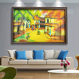 D601 01 Tranh kính Làng quê Việt Nam