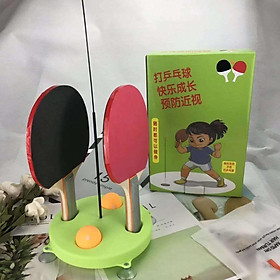 Bộ Đánh Bóng Bàn Phản Xạ Trẻ Em Dns Tại Nhà + Kèm 2 Vợt Và 3 Quả Bóng Bàn - Hàng Chất Lượng