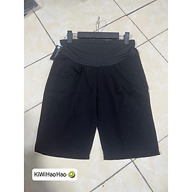 Quần bà bầu lửng mùa hè cotton tăm ống rộng dáng xuông thiết kế cao cấp đẹp giá rẻ