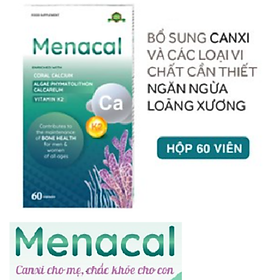 Aplicaps MENACAL -Viên uống bổ sung Canxi, vitamin K2 và D3 cho phụ nữ mang thai và giúp phát triển xương cho bé ngay từ trong bụng mẹ