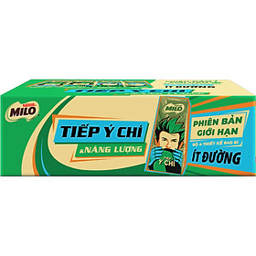 Thùng 48 Hộp Sữa Nestlé Milo Ít Đường 180ml Hộp