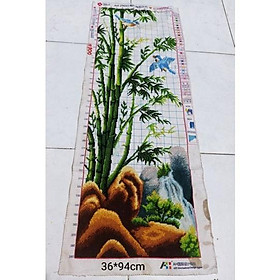 Tranh Thêu Chữ Thập Tứ Quý Mẫu Trúc AH29693