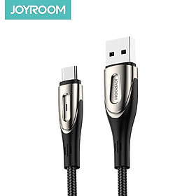 Dây cáp sạc nhanh Joyroom 3A có đèn LED thiết kế nhỏ gọn chất lượng cao cho iPhone Samsung Xiaomi - Black