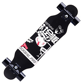 Ván trượt Phát Sáng Dài 80*20cm Thể Thao Mặt Nhám Mẫu LONGBOARD Cao Cấp