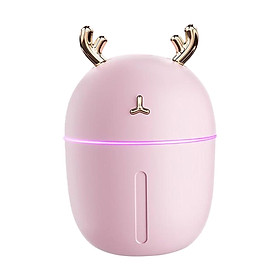 Portable USB Cool Mist Humidifier 220ML with Colorful LED Light Conversion, Desktop Ultrasonic Air Humidifier for Kids, Baby, Offices, Bedrooms,Dorm