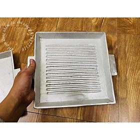 Mua Chảo gang nướng thịt  nướng thức ăn hình vuông size 24.5cm