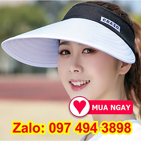 Nón rộng vành mũ che nắng nửa đầu vải dày cực mát hàng đẹp màu sắc thời trang thể thao, du lịch đội chống nắng đẹp