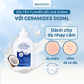 Sữa tắm dịu nhẹ dưỡng ẩm và bảo vệ da cho bé với Ceramides phù da nhạy cảm, viêm da cơ địa, chàm sữa Moogoo Úc