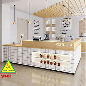 Mua Quầy tiếp tân  Quầy thu ngân  bàn thu ngân QTT437 - NỘI THẤT LẮP RÁP VIENDONGADV