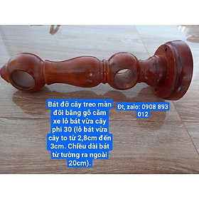 Mua Bát (Giá) Đỡ Thanh Treo Màn Đôi Bằng Gỗ Căm Xe