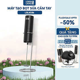 Máy đánh bọt cầm tay Lebenlang LBL4586, chạy bằng PIN 2A tiện lợi, công suất 10W – hàng chính hãng