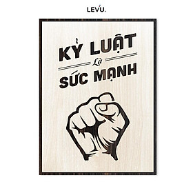 Mua Tranh khẩu hiệu văn phòng LEVU LV012  Kỷ luật là sức mạnh