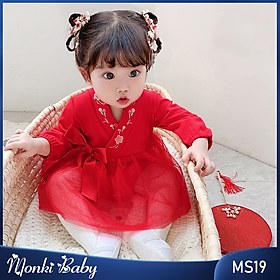 Body dáng váy cho bé gái, mặc sinh nhật, đầy tháng, kỉ niệm, áo liền quần cao cấp IDEA, cotton dày dặn, mềm mịn | MS19