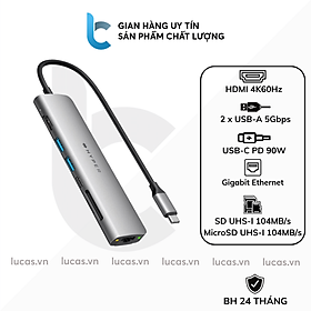 Mua Hub/ Cổng Chuyển USB-C Hyperdrive Slab 7in1 - Hàng Chính Hãng