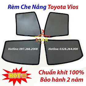 Hình ảnh Rèm che nắng xe Vios 2019- 2020- 2021 2022 có hút nam châm cao cấp