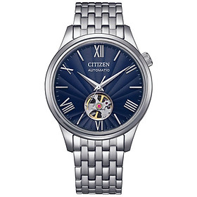 Đồng Hồ Nam Citizen Automatic NH9130-84L (40mm) - Cơ Lộ Máy - Dây Kim Loại - Kính Sapphire - Mặt Xanh