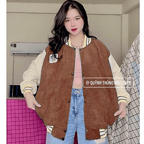 ÁO KHOÁC BOMBER NHUNG TĂM FORM RỘNG - THỜI TRANG NỮ SIÊU XỊN , HOT HIT HÀN QUỐC SIÊU XINH CHO CÁC CHỊ EM THỜI TRAN