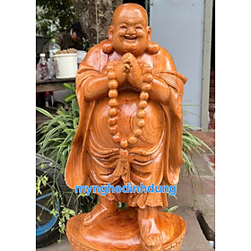 Mua Tượng phật di lặc chúc phúc bằng gỗ hương đá kt cao 60cm