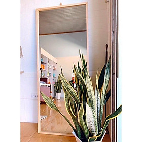 Mua Gương soi toàn thân nịnh dáng khung gỗ bo góc kích thước 40 50 60 x 120cm