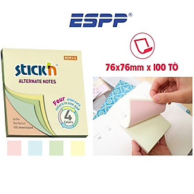 Giấy note Màu Pastel 100 tờ - 76x76mm - Stick'n