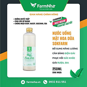 Nước uống mật hoa dừa Sokfarmhàng chính hãng, bổ sung năng lượng