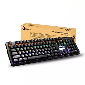 Phím Cơ Chuyên Game Bosston MK912 Full LED chống nước - Hàng nhập khẩu