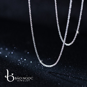 Dây chuyền nữ, dây chuyền bạc nữ s925 thanh lịch thời trang - db2776 - bảo ngọc jewelry