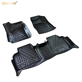 Thảm lót sàn xe ô tô Ford Teritory Nhãn hiệu Macsim chất liệu nhựa TPV cao cấp màu đen
