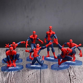 Mô hình siêu nhân nhện - bộ 7 con ( nhựa)