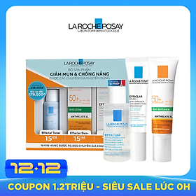 Bộ sản phẩm chống nắng và giảm mụn toàn diện La Roche Posay