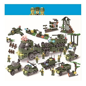 Bộ Lắp Ráp Ghép Hình Binh Đoàn Bộ Đội Quân Sự 769 Miếng ghép A271