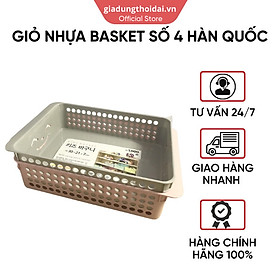 Mua Giỏ Nhựa Đựng Đồ Trẻ Em Kids Basket Số 4 Hàn Quốc KT: 30x21x7 Cm