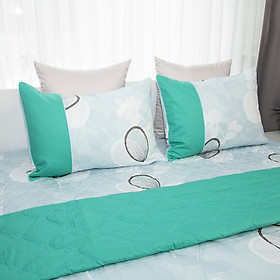 Mua Vỏ gối nằm  Azura HQ3006 -100% cotton - xanh nhạt