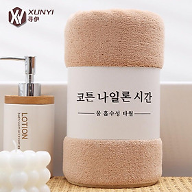 Mua Khăn Tắm Siêu Mềm Mịn Loại To 1m4 x 70cm Xuất Hàn Siêu Thấm Hút Dùng Để Tắm  Lau Mặt - KHĂN TẮM